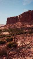 lontano roccia formazioni nel Nevada deserto video