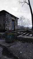 pripyat stadsvy över uteslutningszonen nära kärnkraftverket i Tjernobyl video