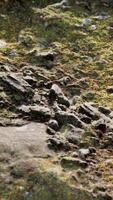 close-up van rotsachtige stenen formatie video