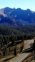 Cascade Mountain and surrounding Canadian Rocky Mountains in summer time video