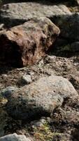 close up of rocky stones formation video