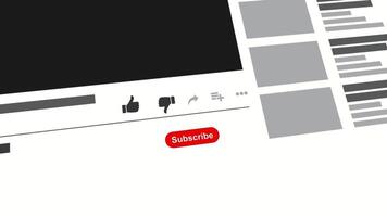 Subscribe, Like, and Turn on Bell Notification Animation video