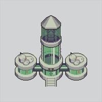 Pixel art illustration Lab. Pixelated Laboratorium. Lab Laboratorium Building pixelated for the pixel art game and icon for website and game. old school retro. vector