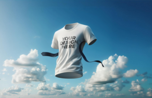 Floating Tshirt Mockup psd