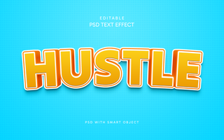 Hustle Text Effect psd