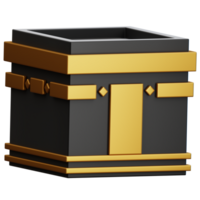 Kaaba 3d Illustration for web, app, infographic, etc png