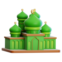 moschea 3d illustrazione per ragnatela, app, infografica, eccetera png
