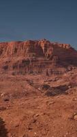 Aerial view of red rock canyon video