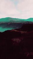 Black scenery of Lava fields video