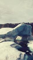 IJsland meer met smelten gletsjers video