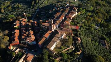 monte Carlo Lucca toscane Italie aérien vue video