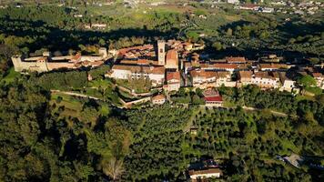 montecarlo lucca Toscana Itália aéreo Visão video