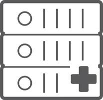 Storage data icon symbol image for database illustration vector