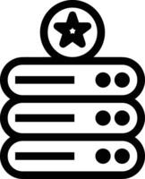 Storage data icon symbol image for database illustration vector