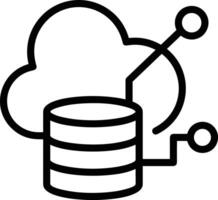 Storage data icon symbol image for database illustration vector