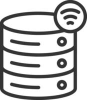 Storage data icon symbol image for database illustration vector