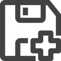Storage data icon symbol image for database illustration vector
