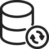 Storage data icon symbol image for database illustration vector