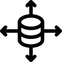 Storage data icon symbol image for database illustration vector