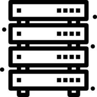 Storage data icon symbol image for database illustration vector