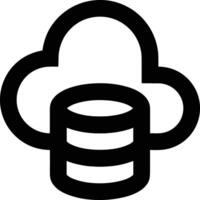 Storage data icon symbol image for database illustration vector