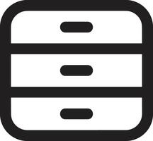 Storage data icon symbol image for database illustration vector