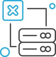 Storage data icon symbol image for database illustration vector