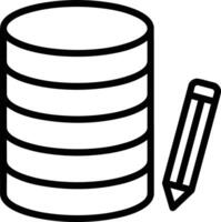 Storage data icon symbol image for database illustration vector