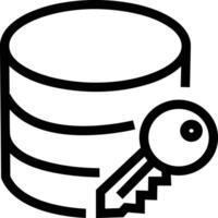 Storage data icon symbol image for database illustration vector