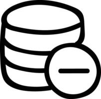 Storage data icon symbol image for database illustration vector