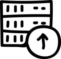 Storage data icon symbol image for database illustration vector