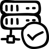 Storage data icon symbol image for database illustration vector