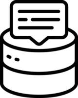 Storage data icon symbol image for database illustration vector