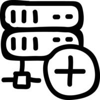 Storage data icon symbol image for database illustration vector