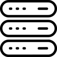 Storage data icon symbol image for database illustration vector