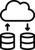 Storage data icon symbol image for database illustration vector