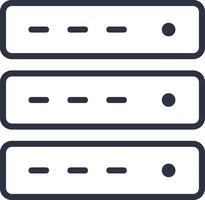 Storage data icon symbol image for database illustration vector
