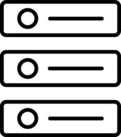 almacenamiento datos icono símbolo imagen para base de datos ilustración vector