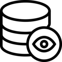 Storage data icon symbol image for database illustration vector