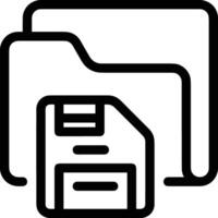 Storage data icon symbol image for database illustration vector
