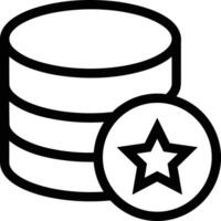 Storage data icon symbol image for database illustration vector