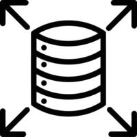 Storage data icon symbol image for database illustration vector