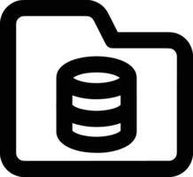 Storage data icon symbol image for database illustration vector