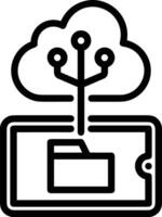 Storage data icon symbol image for database illustration vector