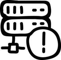 Storage data icon symbol image for database illustration vector