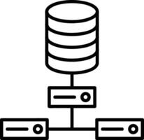 almacenamiento datos icono símbolo imagen para base de datos ilustración vector