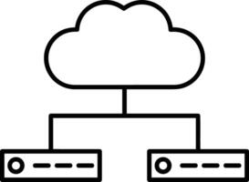 almacenamiento datos icono símbolo imagen para base de datos ilustración vector