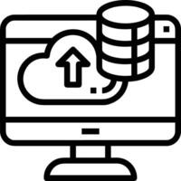 Storage data icon symbol image for database illustration vector