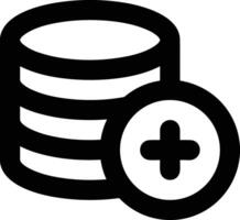 Storage data icon symbol image for database illustration vector