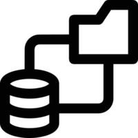 Storage data icon symbol image for database illustration vector